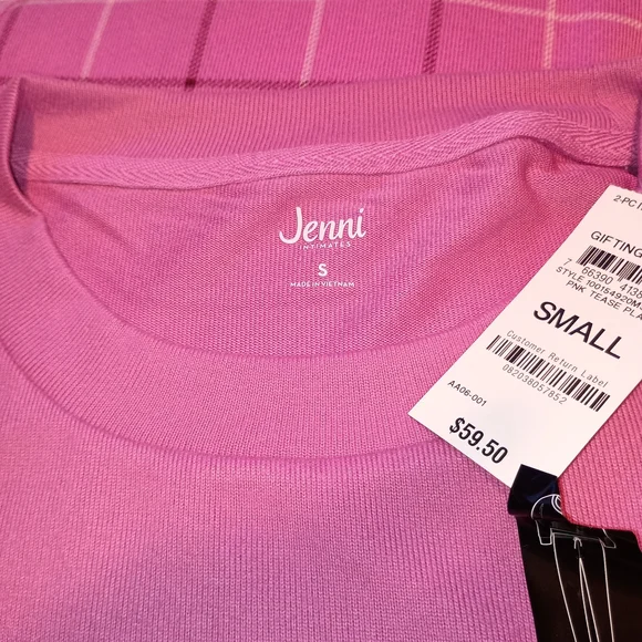 Jenni Pink Pajama Set  Small - Picture 3 of 6